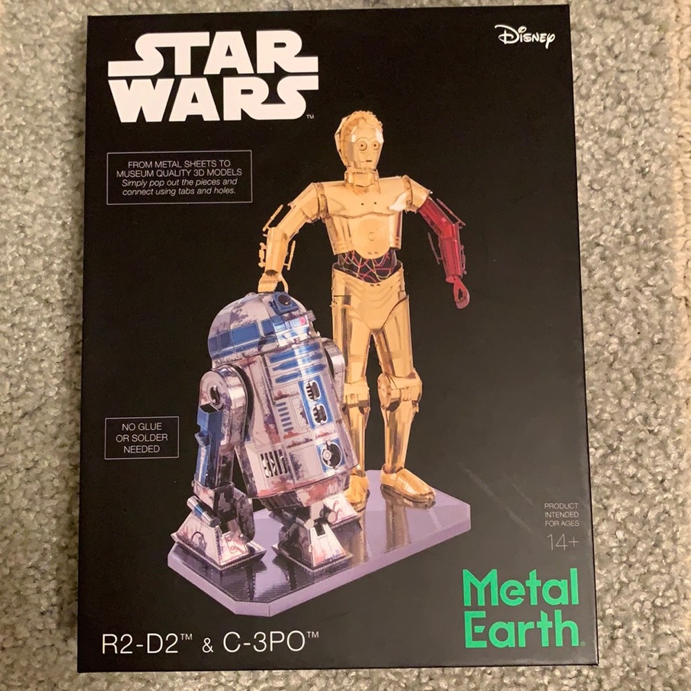 Star Wars R2-D2 C-3PO Metal Earth
